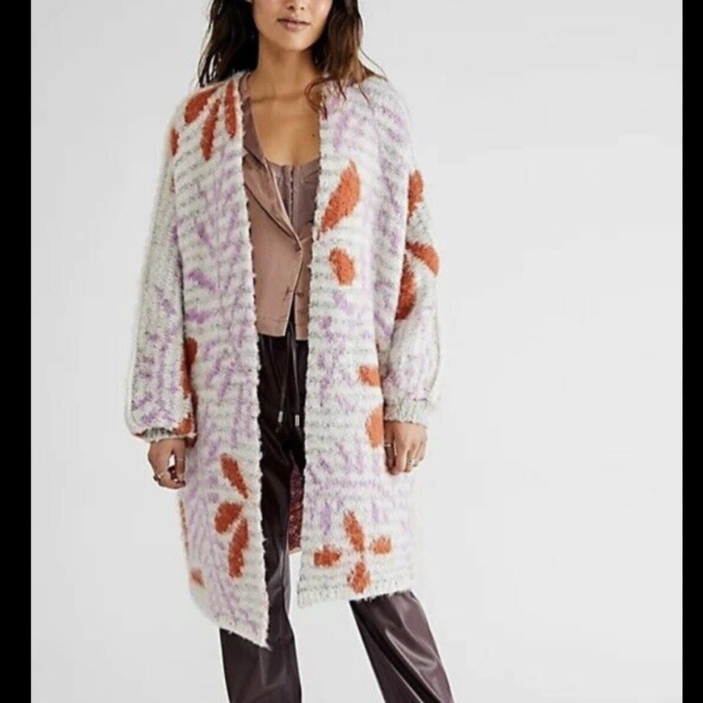 Free People Cozy Multicolor Patterned Women's cardigan
